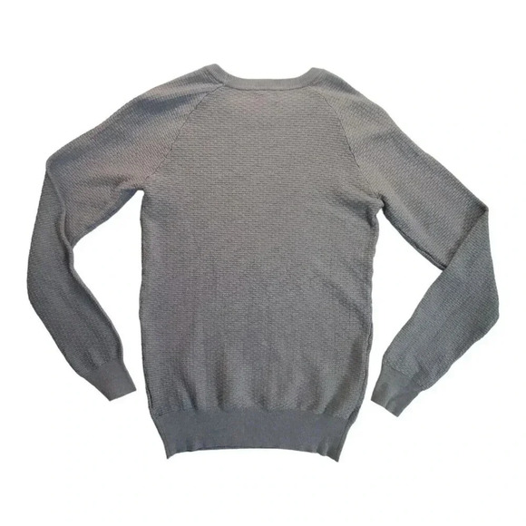 Gianni Feraud Limited Edition Mens Gray Textured Knit Crewneck Sweater M - Picture 2 of 12